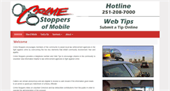 Desktop Screenshot of crimestoppersofmobile.org